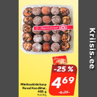 Allahindlus - Minikookide karp Reval Kondiiter, 485 g