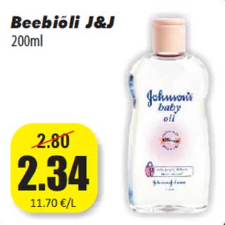 Allahindlus - Beebiõli J&J