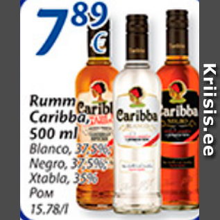 Allahindlus - Rumm Caribba, 500 ml