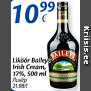 Allahindlus - Liköör Baileys Irish Cream