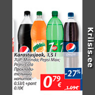 Allahindlus - Karastusjook, 1,5 L