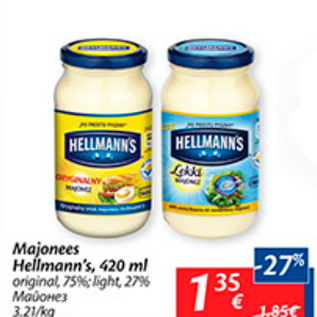 Allahindlus - Majonees Hellman´s, 420 ml