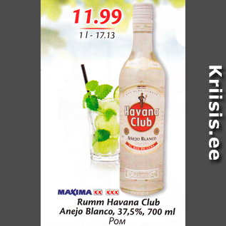 Allahindlus - Rumm Havana Club Anejo Blanco