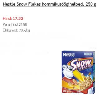 Allahindlus - Nestle Snow Flakes hommikusöögihelbed