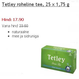 Allahindlus - Tetley roheline tee