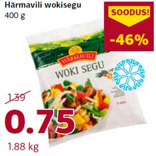 Allahindlus - Härmavili wokisegu 400 g