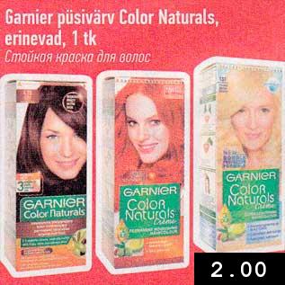 Allahindlus - Garnier püsivärv Color Naturals