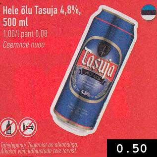 Allahindlus - Hele õlu Tasuja 4,8%, 500 ml