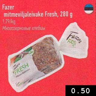 Allahindlus - Fazer mitmeviljaleivake Fresh, 280 g