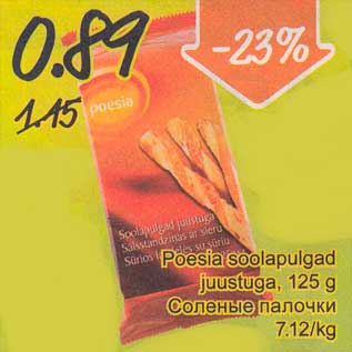 Allahindlus - poesia soolapulgad, 125 g