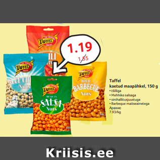 Allahindlus - Taffel kaetud maapähkel, 150 g