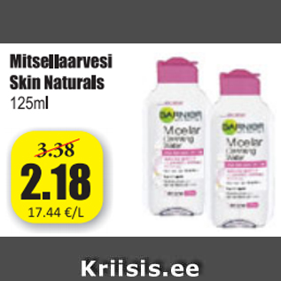 Allahindlus - Mitsellaarvesi Skin Naturals