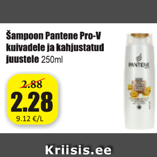 Allahindlus - Šampoon Pantene Pro-V kuivadele ja kahjustatud Juustele 250 ml