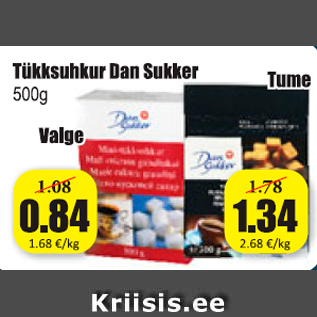 Allahindlus - Tükksuhkur Dan Sukker 500 g