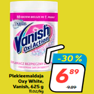 Allahindlus - Plekieemaldaja Oxy White, Vanish, 625 g