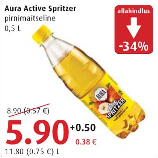 Allahindlus - Aura Active Spritzer pirnimaitseline