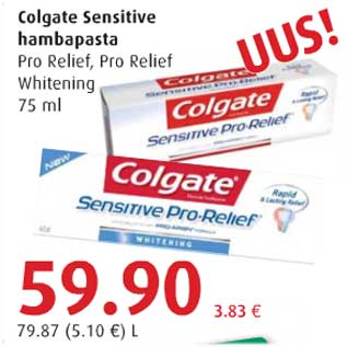 Allahindlus - Colgate Sensitive hambapasta