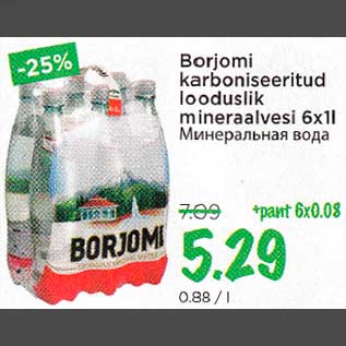 Allahindlus - Borjomi karboniseeritud looduslik mineraalvesi 6x1l