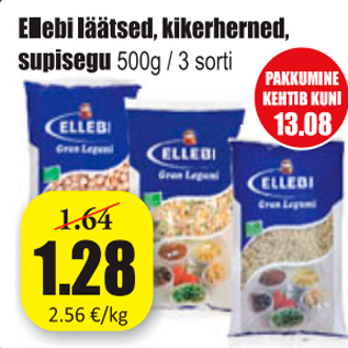 Allahindlus - Ellebi läätsed, kikerherned, supisegu