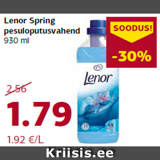 Allahindlus - Lenor Spring pesuloputusvahend 930 ml