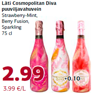 Allahindlus - Läti Cosmopolitan Diva puuviljavahuvein