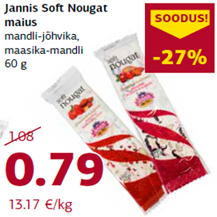 Allahindlus - Jannis Soft Nougat maius