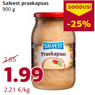 Allahindlus - Salvest praekapsas 900 g