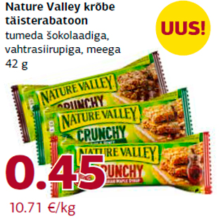 Allahindlus - Nature Valley krõbe täisterabatoon