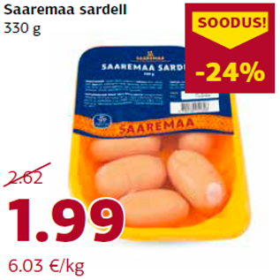 Allahindlus - Saaremaa sardell 330 g