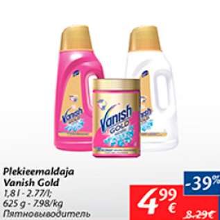 Allahindlus - Plekieemaldaja Vanish Gold 1,8 l, 625 g