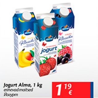 Allahindlus - Jogurt Alma, 1 kg