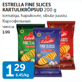 Allahindlus - ESTRELLA FINE SLICES KARTULIKRÕPSUD 200 G