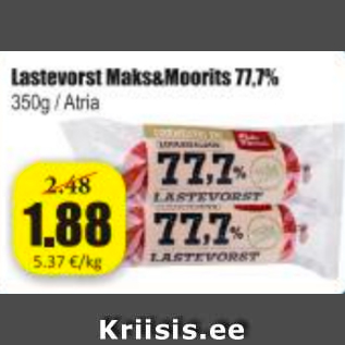 Allahindlus - Lastevorst Maks&Moorits 77,7%