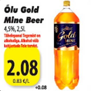 Allahindlus - Õlu Gold Mine Beer 4,5%, 2,5 L