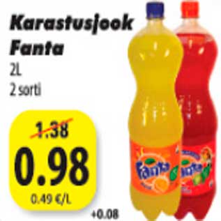 Allahindlus - Karastusjook Fanta 2L 2 sorti