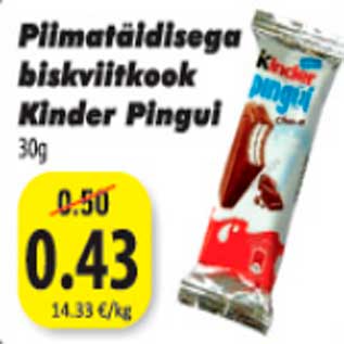 Allahindlus - Piimatäidisega biskviitkook Kinder Pingui