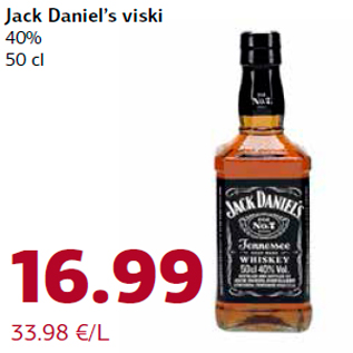 Allahindlus - Jack Daniel’s viski