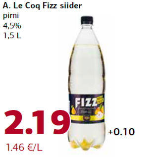 Allahindlus - A. Le Coq Fizz siider