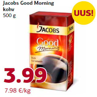 Allahindlus - Jacobs Good Morning kohv 500 g