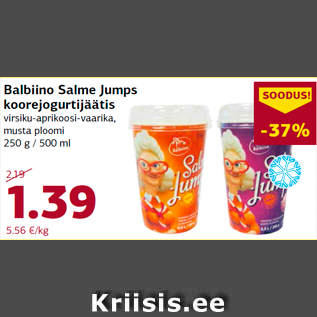 Allahindlus - Balbiino Salme Jumps koorejogurtijäätis