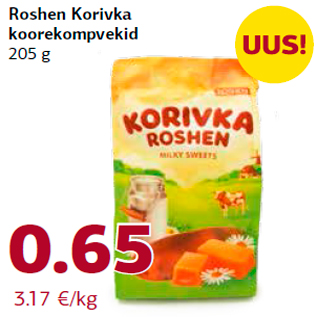 Allahindlus - Roshen Korivka koorekompvekid 205 g