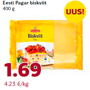 Allahindlus - Eesti Pagar biskviit 400 g