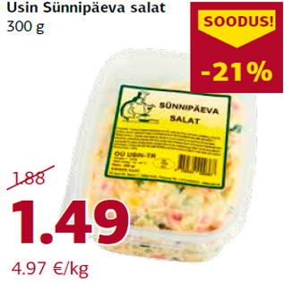 Allahindlus - Usin Sünnipäeva salat 300 g