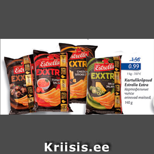 Allahindlus - Kartulikrõpsud Estrella Extra