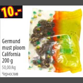 Allahindlus - Germund must ploom California