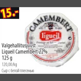 Allahindlus - Valgehallitusjuust Liqueil Camembert