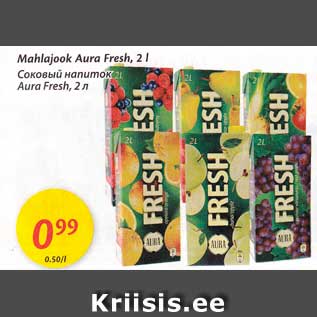 Allahindlus - Mahlajook Aura Fresh, 2 l