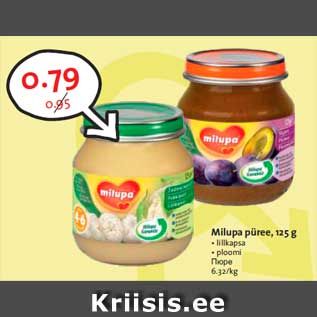 Allahindlus - Milupa püree, 125 g