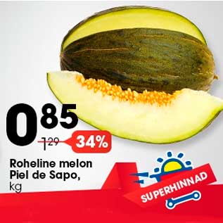 Allahindlus - Roheline melon Piel de Sapo, kg