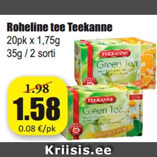 Allahindlus - Roheline tee Teekanne